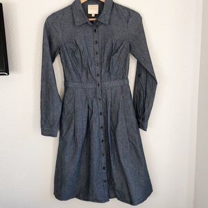 Modcloth | Broadcast Coordinator Shirt Dress Small